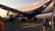 A320 KALKIŞTA DİKMEYİ KIRDI (VİDEO)