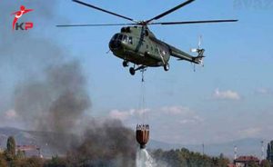 İzmir’de Yangın Helikopteri Düştü