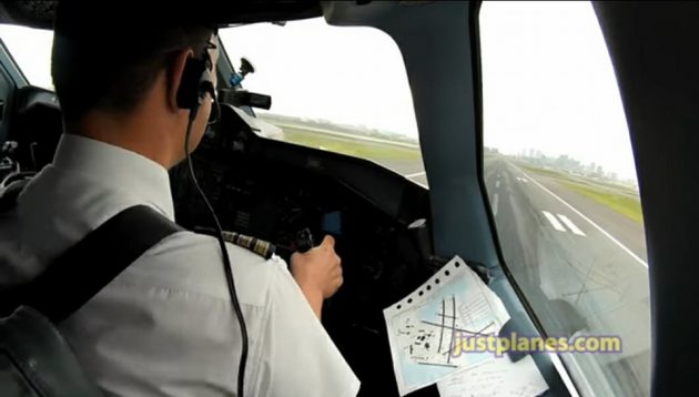 Sert İnişte Kokpitte Yaşananlar (Video)