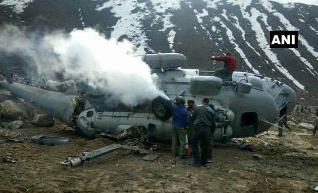 Helikpoter Yere Çakıldı