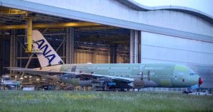 ANA’YA AİT İLK AIRBUS A380’NİN GÖVDE MONTAJI TAMAM