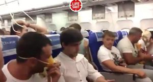 Onur Air Uçağında Korku Dolu Anlar (Video)