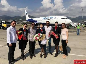 BLUE AİR GAZİPAŞA UÇUŞLARI BAŞLADI