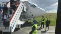 BOEİNG 737 İNİŞTE PİSTTEN ÇIKTI