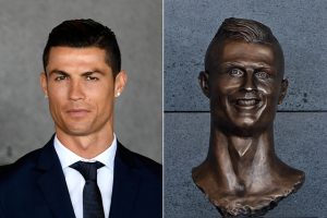 HAVALİMANINA YENİ RONALDO BÜSTÜ