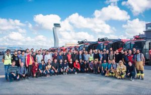 YENİ HAVALİMANINDA ARFF EĞİTİMLERİ SÜRÜYOR
