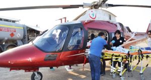 AMBULANS HELİKOPTER BEBEK İÇİN HAVALANDI