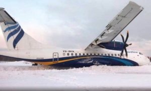 ATR 42 İNİŞTE KARA GÖMÜLDÜ