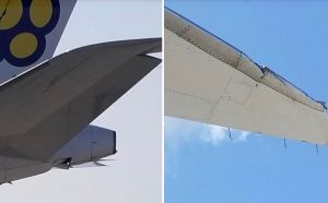 İKİ UÇAK PİSTE GİDERKEN ÇARPIŞTI