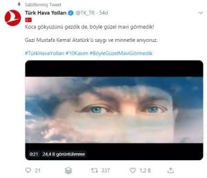 THY’DEN DUYGUSAL 10 KASIM VİDEOSU