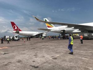 THY UÇAĞI YERDE A350’YE ÇARPTI