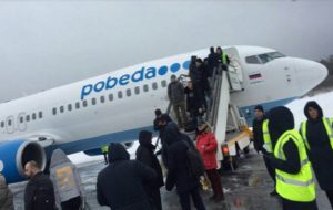 POBEDA UÇAĞI PİSTTEN ÇIKTI