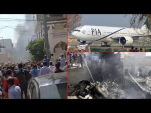 PAKİSTAN UÇAĞININ DÜŞME ANI (VİDEO)
