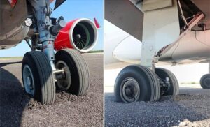 A320 TAKSİDE PİSTTEN ÇIKTI