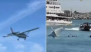 CESSNA 210 KANALA DÜŞTÜ (VİDEO)