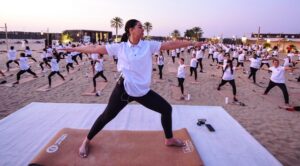EMIRATES DÜNYA YOGA REKORU KIRDI
