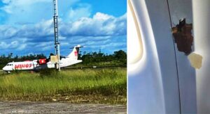 UÇAĞA SİLAHLI SALDIRI: 1 YARALI