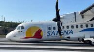 ATR-42 KALKIŞTA PİSTTE KALDI