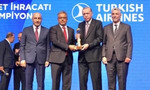 THY’YE HİZMET İHRACATI ÖDÜLÜ