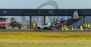 HAVA KUVVETLERİ UÇAĞI PİSTTEN ÇIKTI