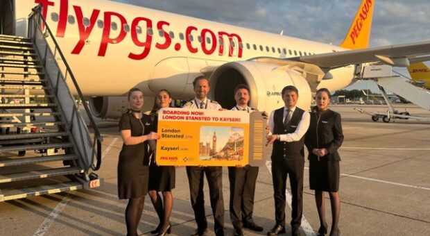 PEGASUS G.ANTEP-LONDRA UÇUŞLARI BAŞLADI