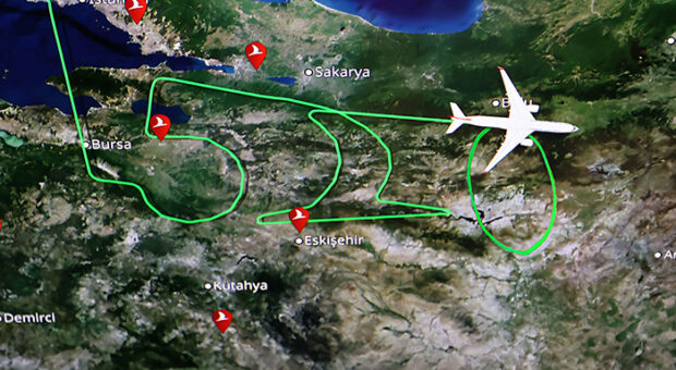 THY 500’ÜNCÜ UÇAĞA ÖZEL ROTA ÇİZDİ (VİDEO)