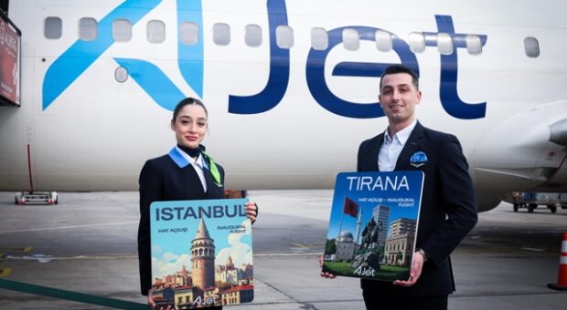 AJET’İN İSTANBUL-TİRAN SEFERLERİ BAŞLADI